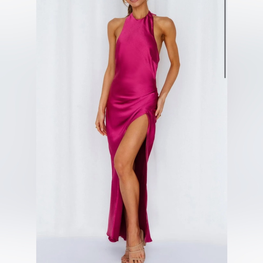 Hello Molly Dress Fuchsia light minds Medium